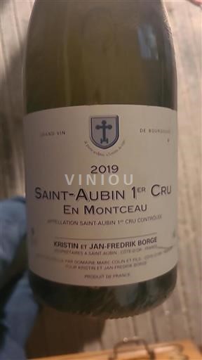 Bourgogne Saint-Aubin Premier Cru Domaine Marc Colin et Fils En Montceau 2019