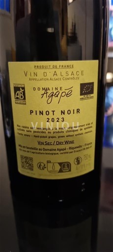 Alsacia Grand Cru Domaine Agapé 2023