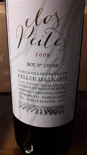 Katalonien Priorat Celler Mas Basté Clos Peites 2008