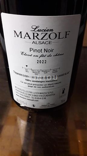 Alsace Grand Cru Lucien Marzolf Élevé en fût de chêne 2022