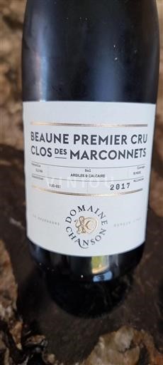 Bourgogne Beaune Premier Cru Domaine Chanson Clos des Marconnets 2017