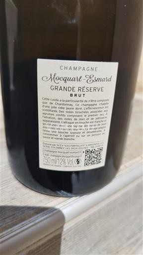 Champagne Champagner Mocquart-Esmard Grande Réserve 2022