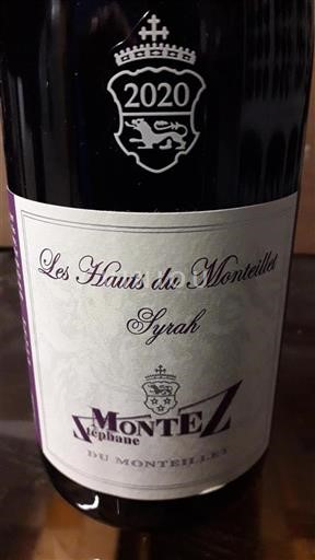 Rhône Valley Côte-Rôtie Stéphane Montez Les Hauts du Monteillet Syrah 2020