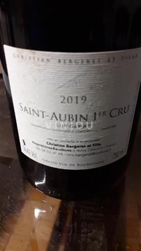 Borgoña San Aubin Premier Cru Christian Bergeret et Fille Sur Gamay 2019