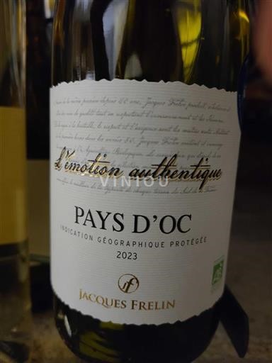 Languedoc-Roussillon Pays d'Oc Jacques Frelin L'émotion authentique 2023