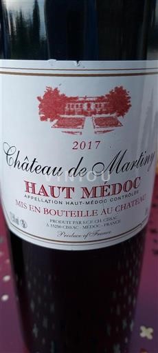 Bordeaux Haut-Médoc Château Marsillon 2017
