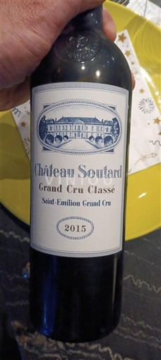 Bordeaux Saint-Émilion Grand Cru Grand Cru Classé Soutard 2015