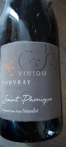 Valle del Loira Vouvray Domaine Jean-Marc Toussaint Saint Phonique 2017