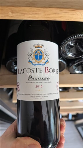 Bordeaux Pauillac Lacoste Borie 2010