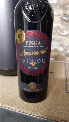 Puglia Không được chỉ định Duca di Sasseta Appassimento 2023