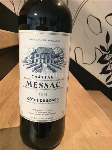 Bordeaux Côtes-de-bourg Château Messac 2015