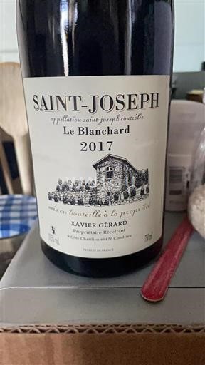 Vallée du Rhône Saint-Joseph Xavier Gérard Le Blanchard 2017