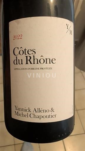 Rhônetal Côtes du Rhône Yannick Alléno & Michel Chapoutier 2022