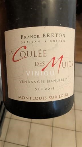 Valle del Loira Montlouis-sur-Loire Franck Breton La Coulée des Muids 2019