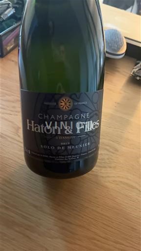 Champagne Haton & Filles Solo de Meunier Ikke årgangsbestemt