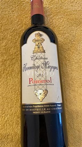 Bordeaux Pomerol Château Hermitage Mazeyres 2015