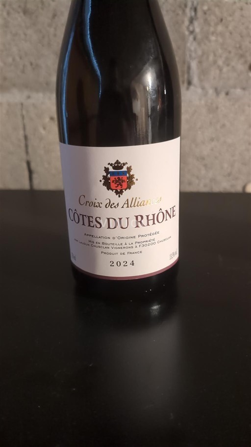 Vallée du Rhône Côtes-du-rhône Croix des Alliances 2024
