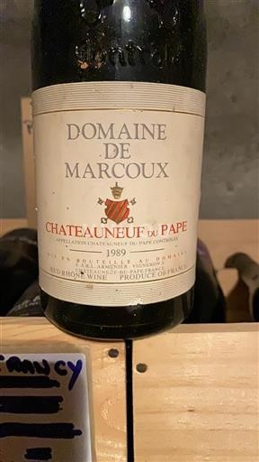 Rhône Valley Châteauneuf-du-Pape Domaine Marcoux 1989