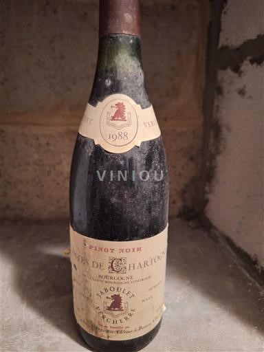 Borgogna Jaboulet Vercherre Comtes de Chartogne 1988