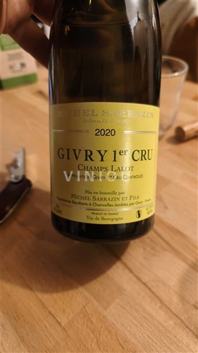 Bourgogne Ikke specificeret Premier Cru Michel Sarrazin et Fils Champ Lalot 2020