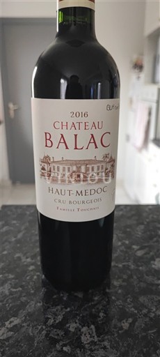Bordeaux Haut-Médoc Cru Bourgeois Château Balac 2016