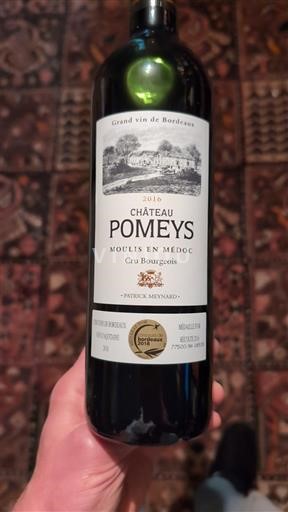 Bordéus Moulis-en-Médoc Cru Bourgeois Château Pomeys 2016