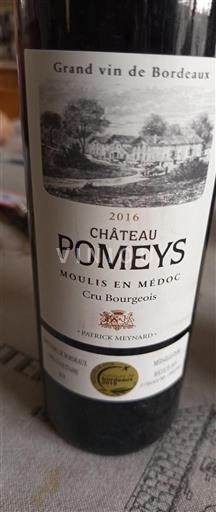 Bordeaux Moulis-en-Médoc Cru Bourgeois Château Pomeys 2016