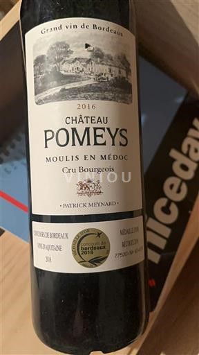 Bordeaux Moulis-en-Médoc Cru Bourgeois Château Pomeys 2016