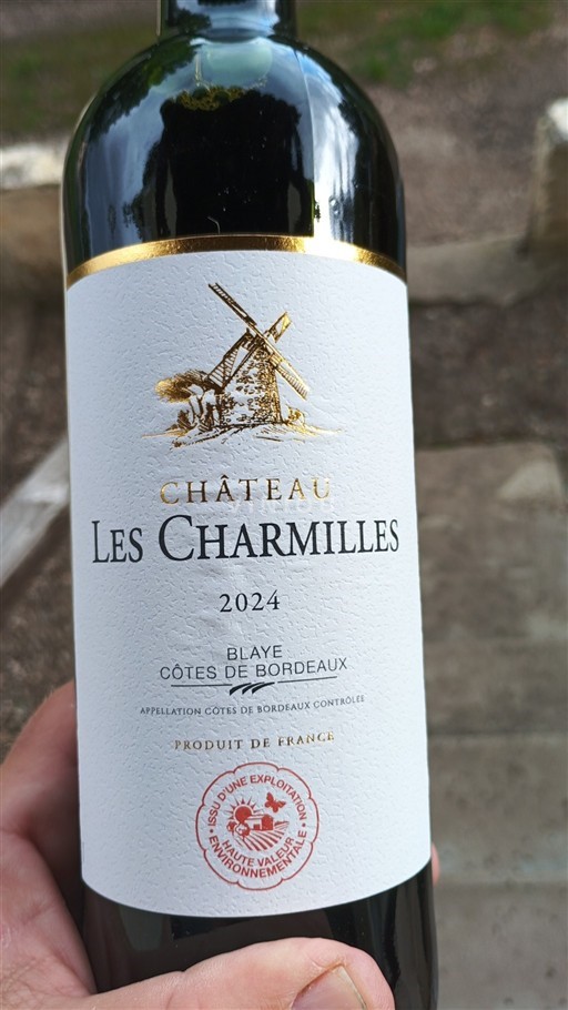 Bordéus Blaye-Côtes-de-Bordéus Château Les Charmilles 2024
