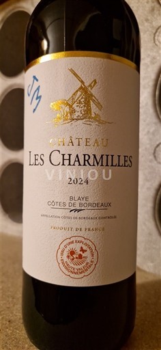 Bordeaux Blaye-Côtes-de-Bordeaux Château Les Charmilles 2024