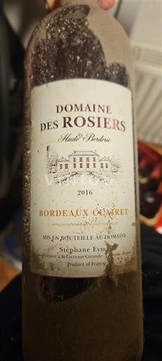 Bordeaux Bordeaux Clairet Domaine Des Rosiers 2016