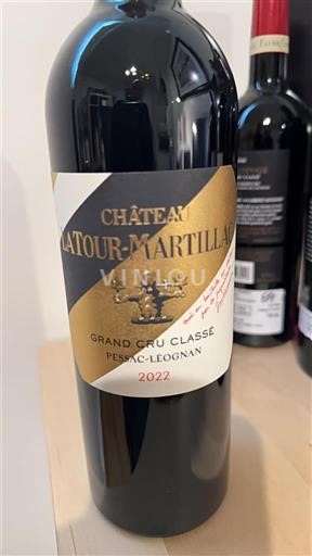 Bordeaux Pessac-Léognan Grand Cru Classé Château Latour-Martillac 2022