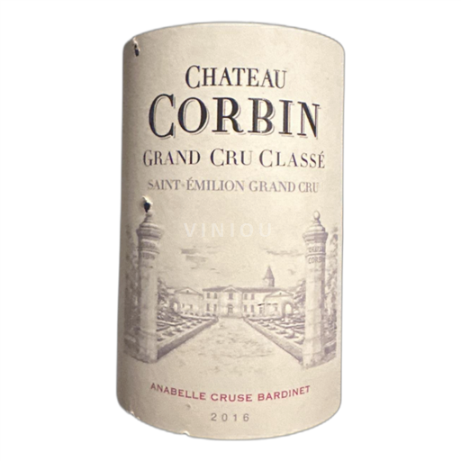Bordeaux Saint-Émilion Grand Cru Château Corbin 2016