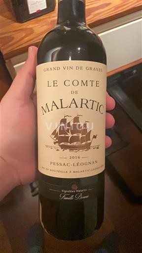 Bordeaux Pessac-Léognan Malartic Le Comte de Malartic 2016