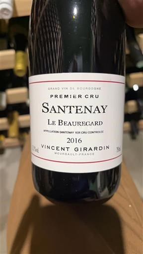 Burgundija Santenay Premier Cru Vincent Girardin Le Beauregard 2016