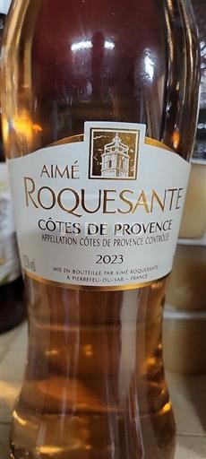Provence Côtes-de-Provence Aimé Roquesante Sélectionnée 2023