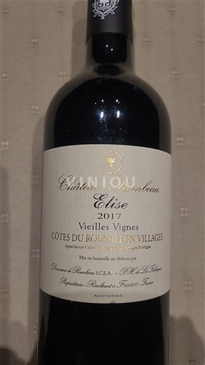 Roussillon Côtes du Roussillon Villages Château Rombeau Elise 2017