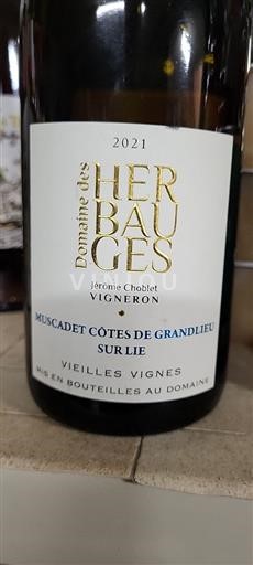Loiredalen Muscadet-Côtes-de-Grand-Lieu Domaine Des Herbauges Vieilles Vignes 2021