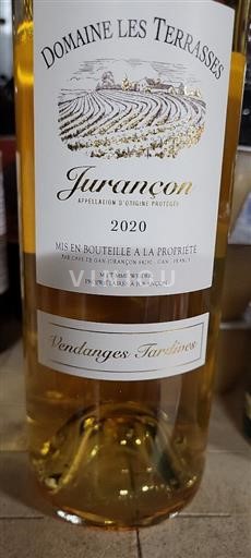 Sudoeste Jurançon Domaine Les Terrasses Vendanges Tardives 2020