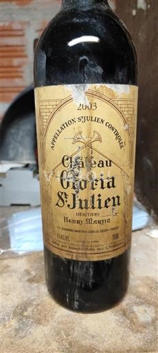 Burdeos Saint-Julien Château Gloria 2003