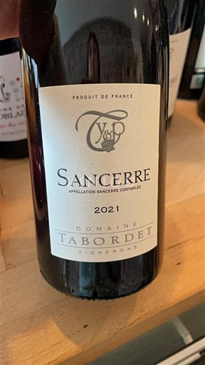 Vallée de la Loire Sancerre Domaine Tabordet 2021