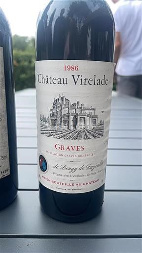 Bordeaux Graves Château Virelade 1986