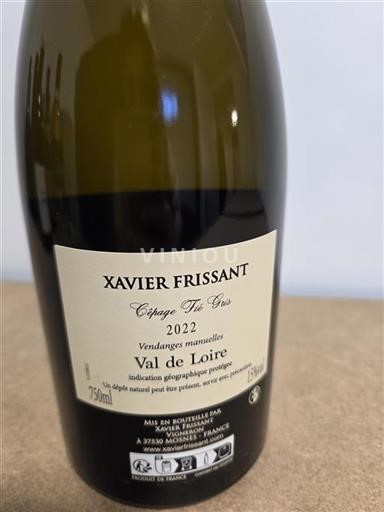 Dolina Loare Xavier Frissant Cépage Fié Gris 2022