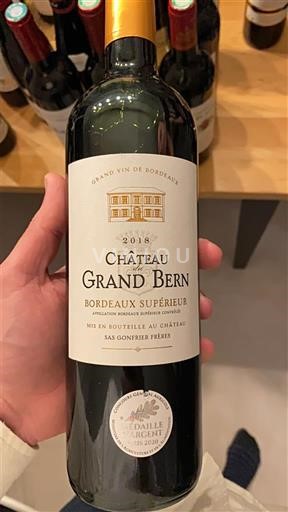 Bordeaux Bordeaux Supérieur Château Grand Bern 2018