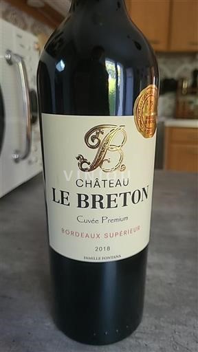 Bordéus Bordeaux Superior Château Le Breton Premium 2018