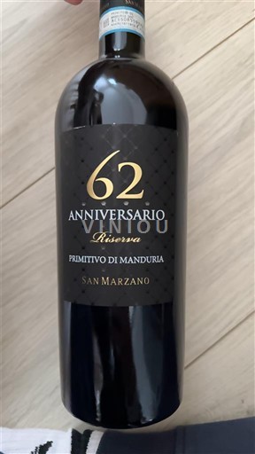 Apulien Primitivo di Manduria San Marzano 62 Anniversario Riserva 2019