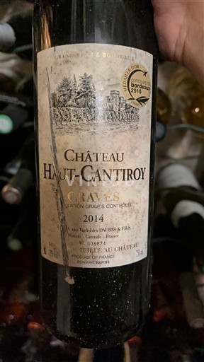 Bordeaux Graves Château Haut-Cantiroy 2014
