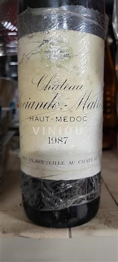 Bordeaux Haut-Médoc Château Sociando-Mallet 1987