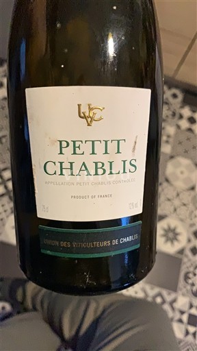 Vin Blanc sec Union des Viticulteurs de Chablis Non millésimé France Bourgogne Petit-chablis AOC