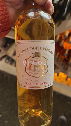 Bordeaux Sauternes Grand Cru Château Doisy-Védrines 2018
